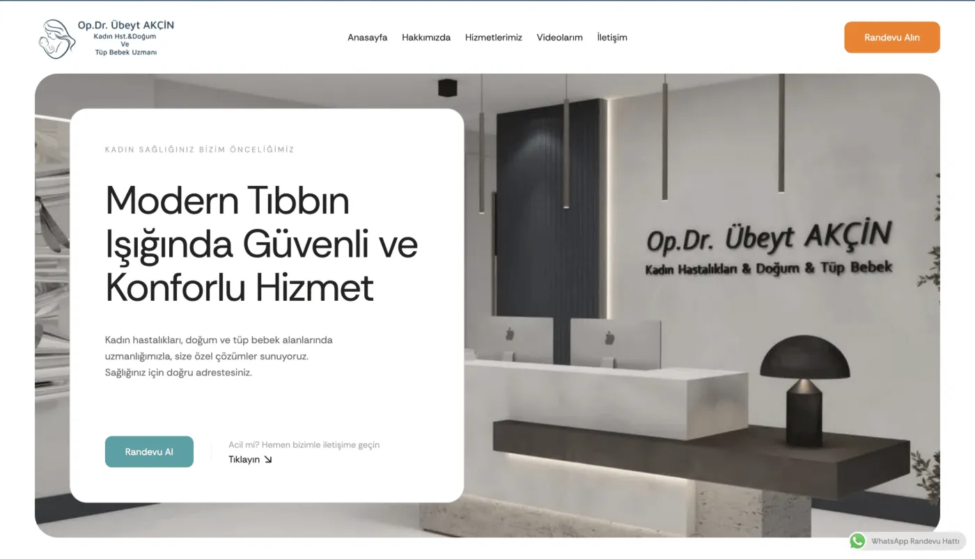 Hizmet Sektörü Kurumsal Web Tasarımı