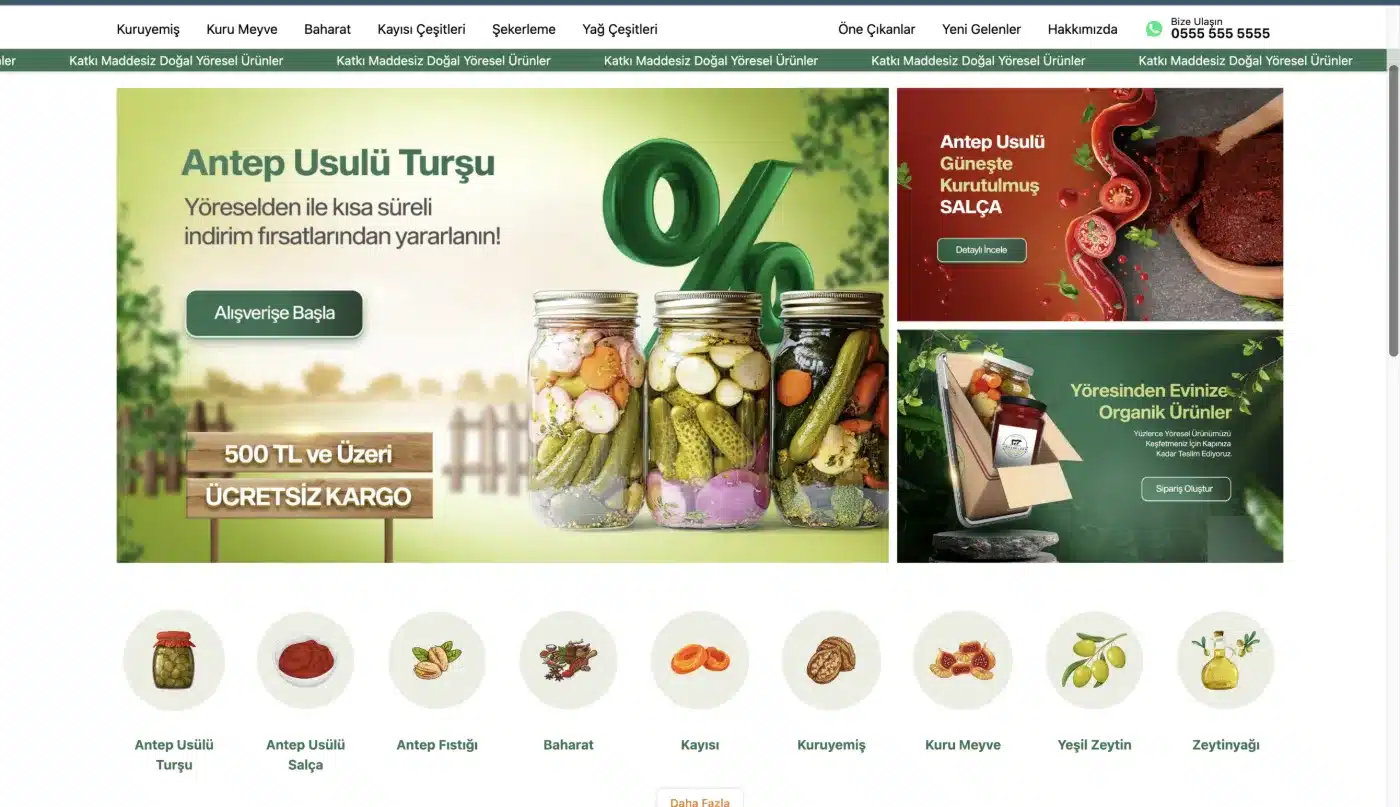 Elektronik E-Ticaret Web Sitesi