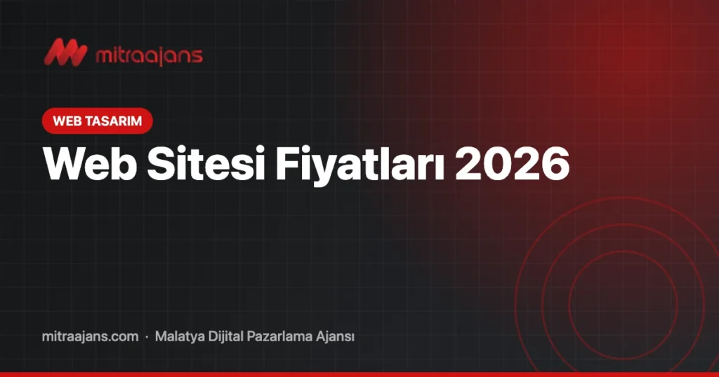 Web Sitesi Fiyatları 2026: Maliyeti Belirleyen Etkenler